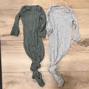 Solly Baby Sleep Gown Bundle- dark green and grey